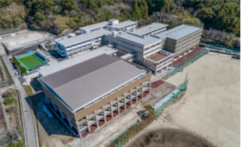 安芸中学校・高等学校体育館新築主体工事