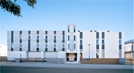 高知県警察機動隊庁舎の左官工事